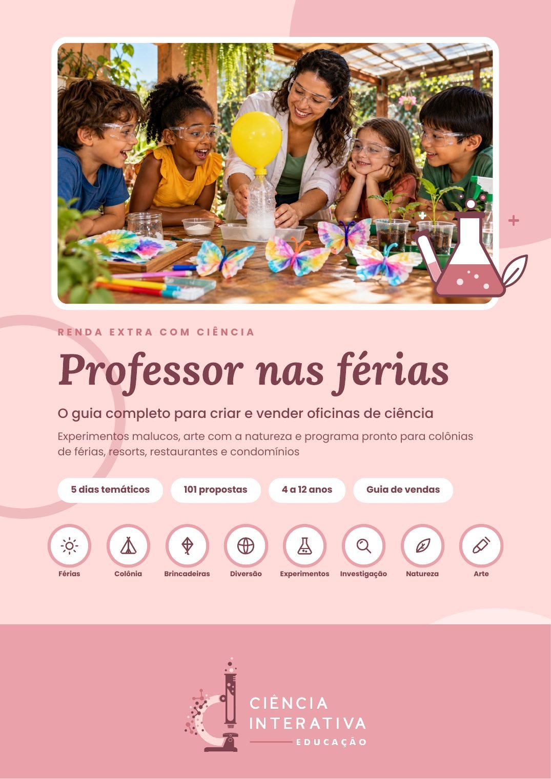 Capa do guia Professor nas férias