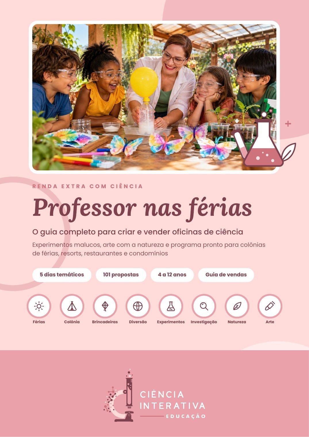 Capa do guia Professor nas férias