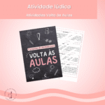 Atividades volta às aulas