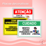 Coleção de Placas Decorativas - Inspiração e Motivação para a Sala de Aula