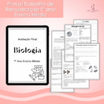 Recuperação / Avaliação final - 1º Ano -  Ensino Médio