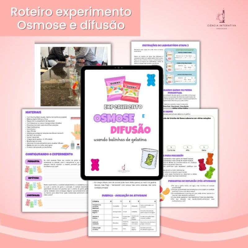 Experimento Osmose e Difusão - Imagem 1