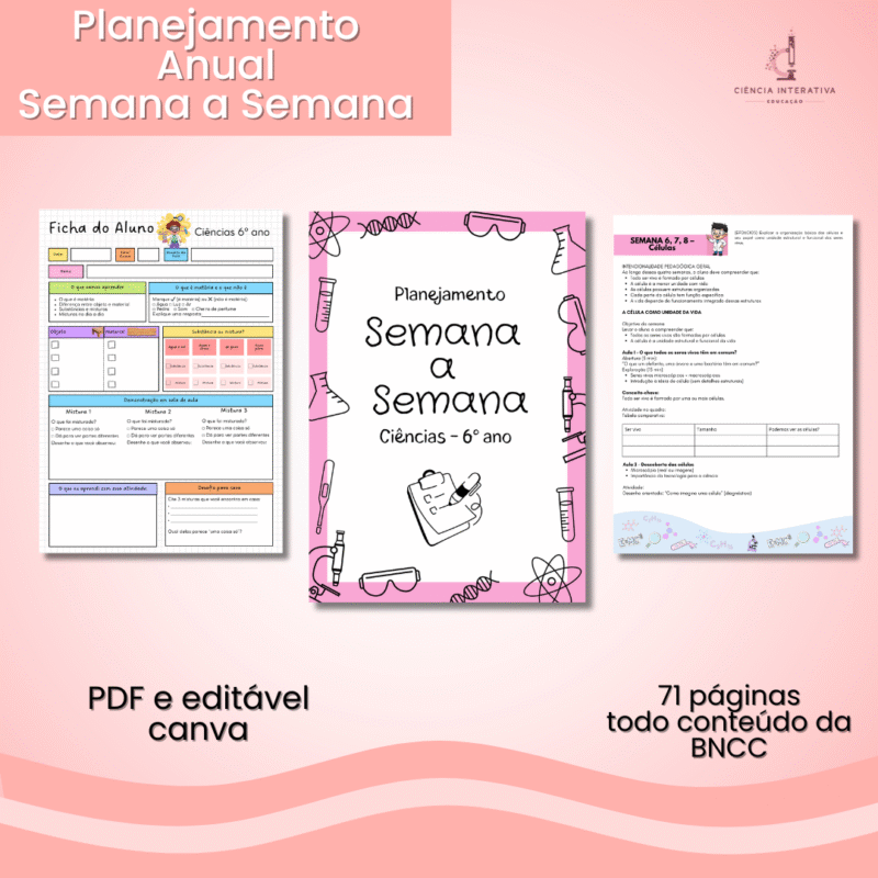 Planejamento Anual - 6º ano - Ciências