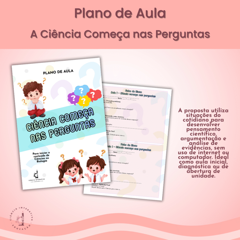 Plano de Aula – Ciência começa nas perguntas