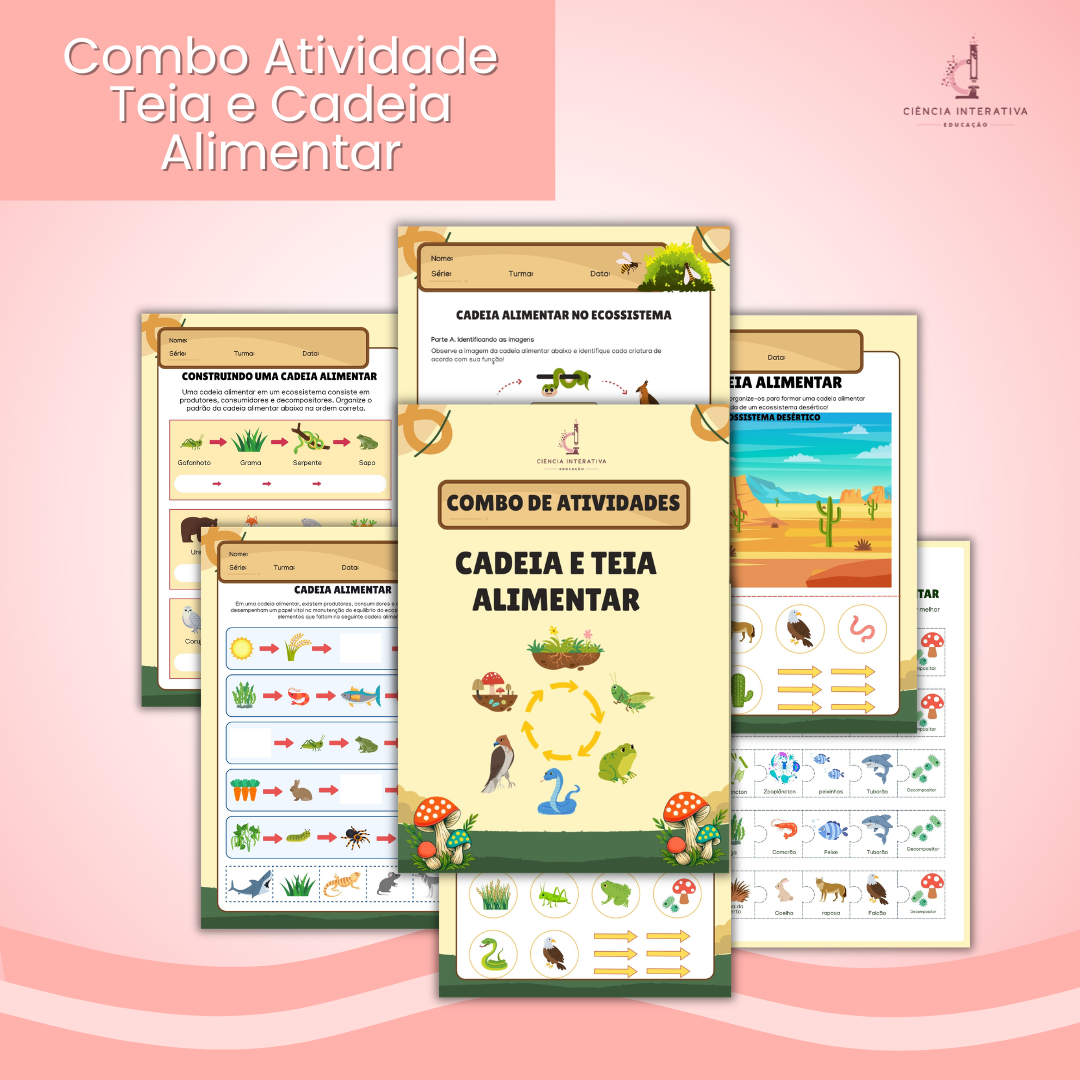 template slides site-63 Atividades Cadeia alimentar e Teia alimentar - Imagem 1