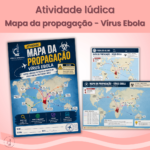 Mapa da propagação – Vírus Ebola
