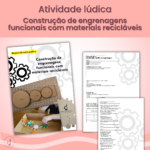 Construção de engrenagens funcionais com materiais recicláveis