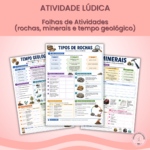 Folhas de Atividades (rochas, minerais e tempo geológico)
