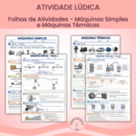Folhas de Atividades sobre Máquinas Simples e Máquinas Térmicas
