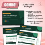 Combo Aulão ENEM Biologia: revisão guiada em 90 minutos (slides editáveis + roteiro do professor + folha do aluno + gabarito comentado)