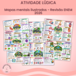 Mapas mentais ilustrados - ENEM 2026