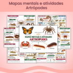Mapas mentais e Atividades Artrópodes