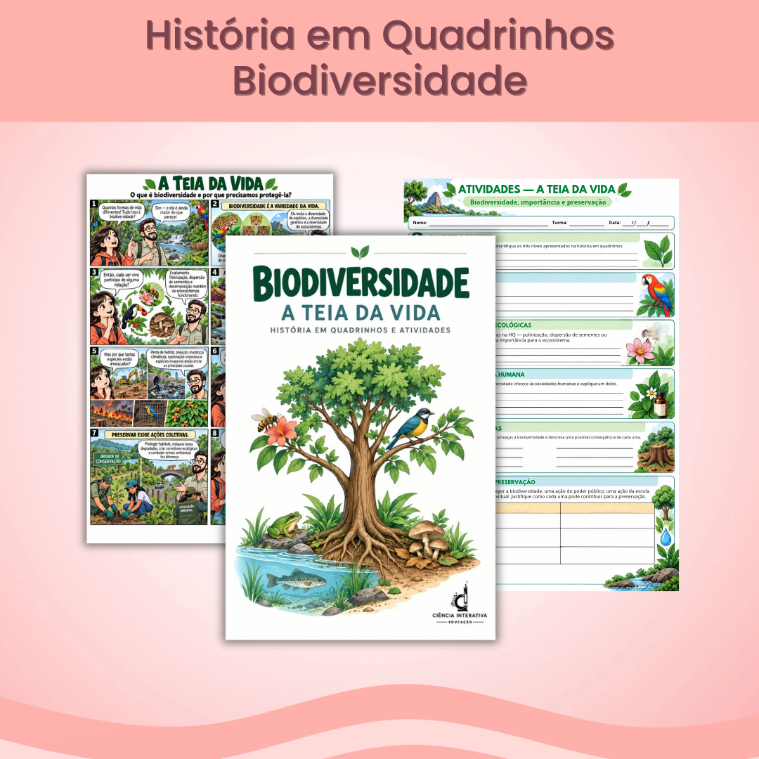 site 2 - templates História em quadrinhos - Biodiversidade - Imagem 1
